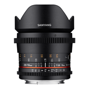 Samyang 16mm T2.6 Canon EF mount prime lens