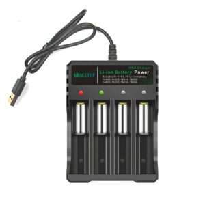 18650 battery quad charger