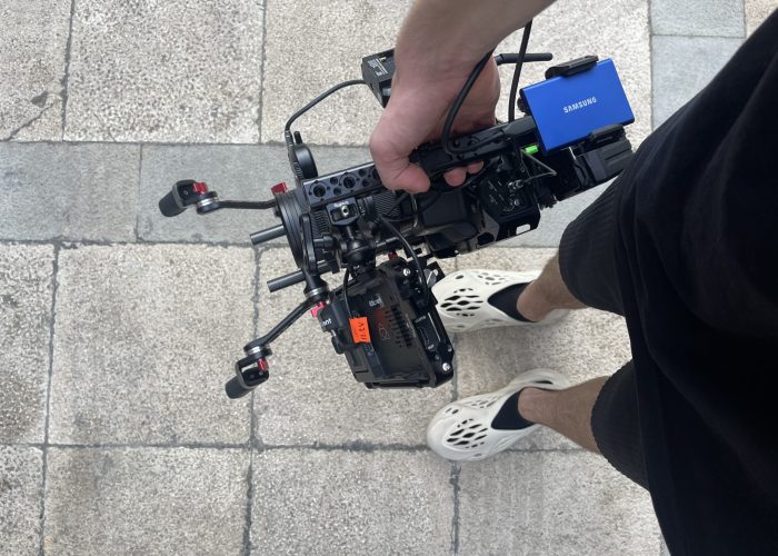 Our gear being used on a set