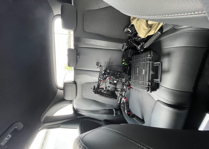 Our gear being used on a set