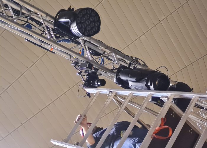 Our gear being used on a set